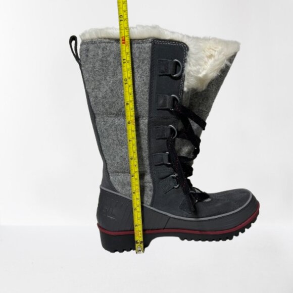 Sorel Grey Suede Trim Waterproof Snow Boots | Warm Insulated Winter- Size 7 - Picture 16 of 16